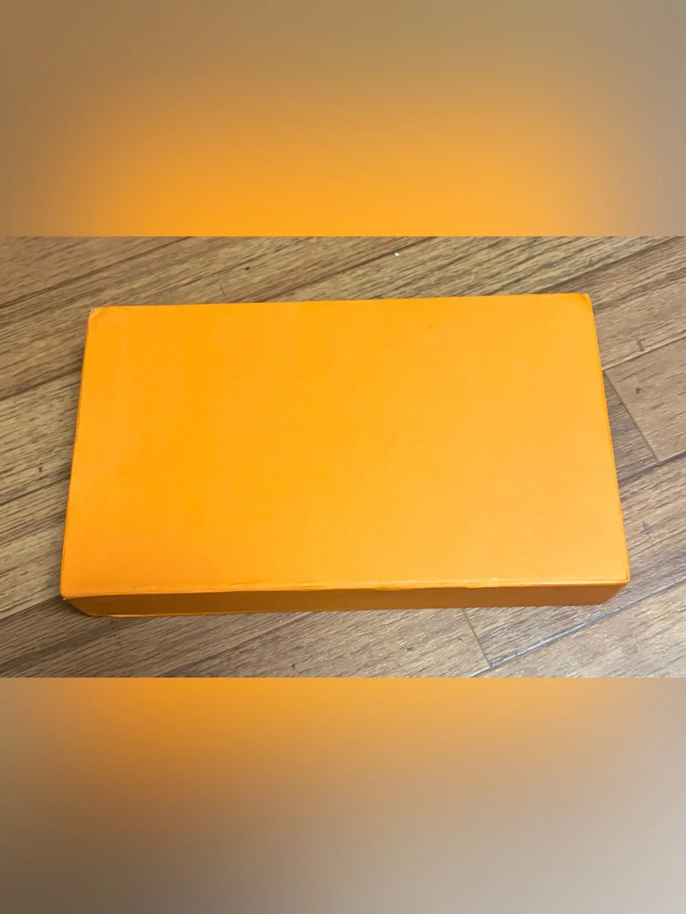 Louis Vuitton Bright Orange Accessory Sleeve with Logo
